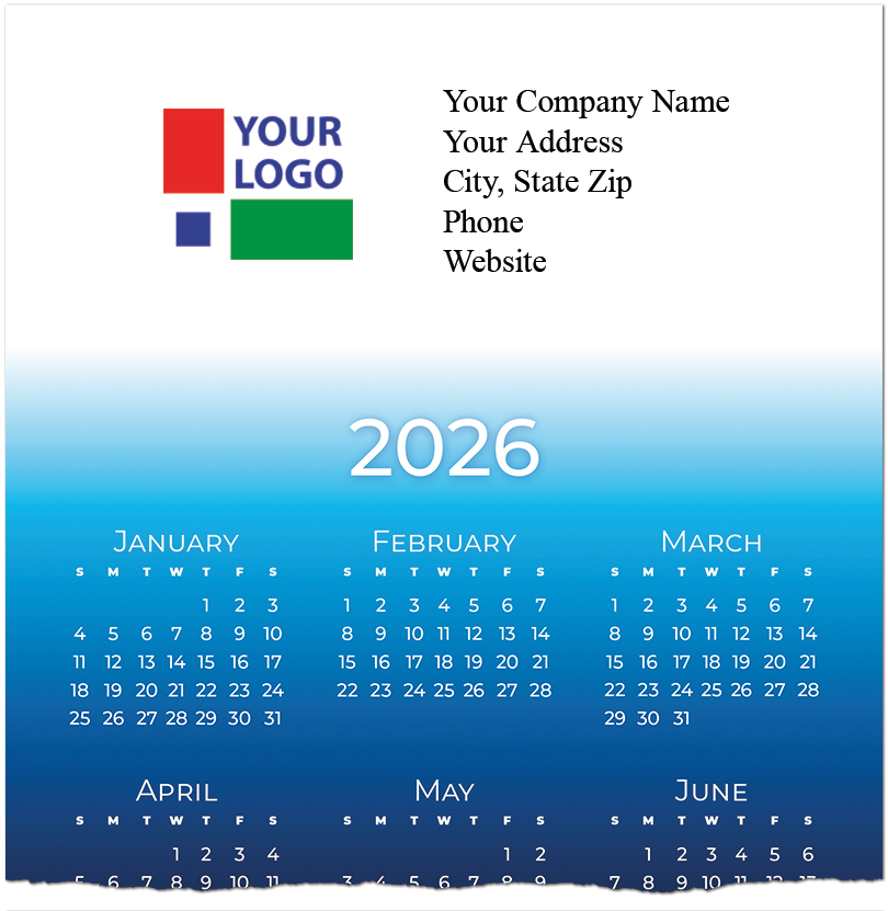 Universe Logo Top Calendar Card D3310U-4A